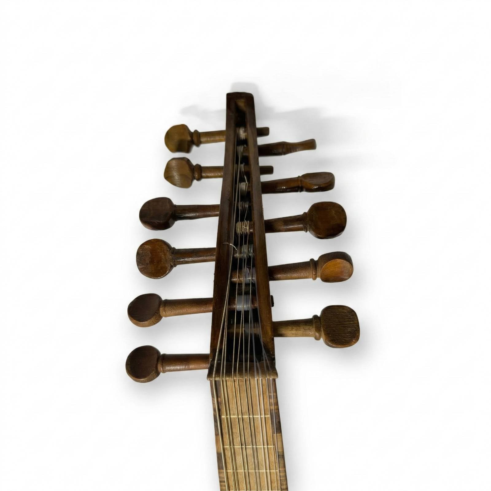 Pegbox front view of Antoun Abras 1971 Oud
