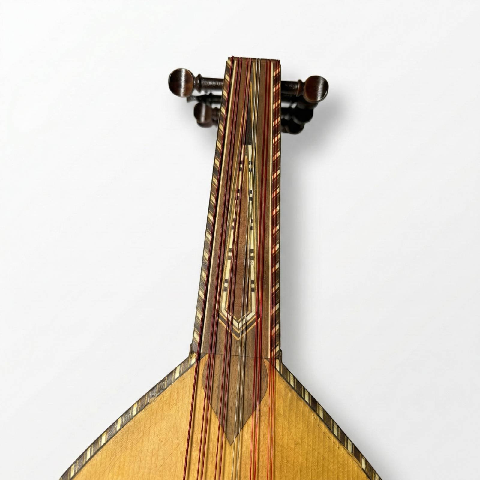 Front view of Anwar Kebbe 2001 Oud fingerboard
