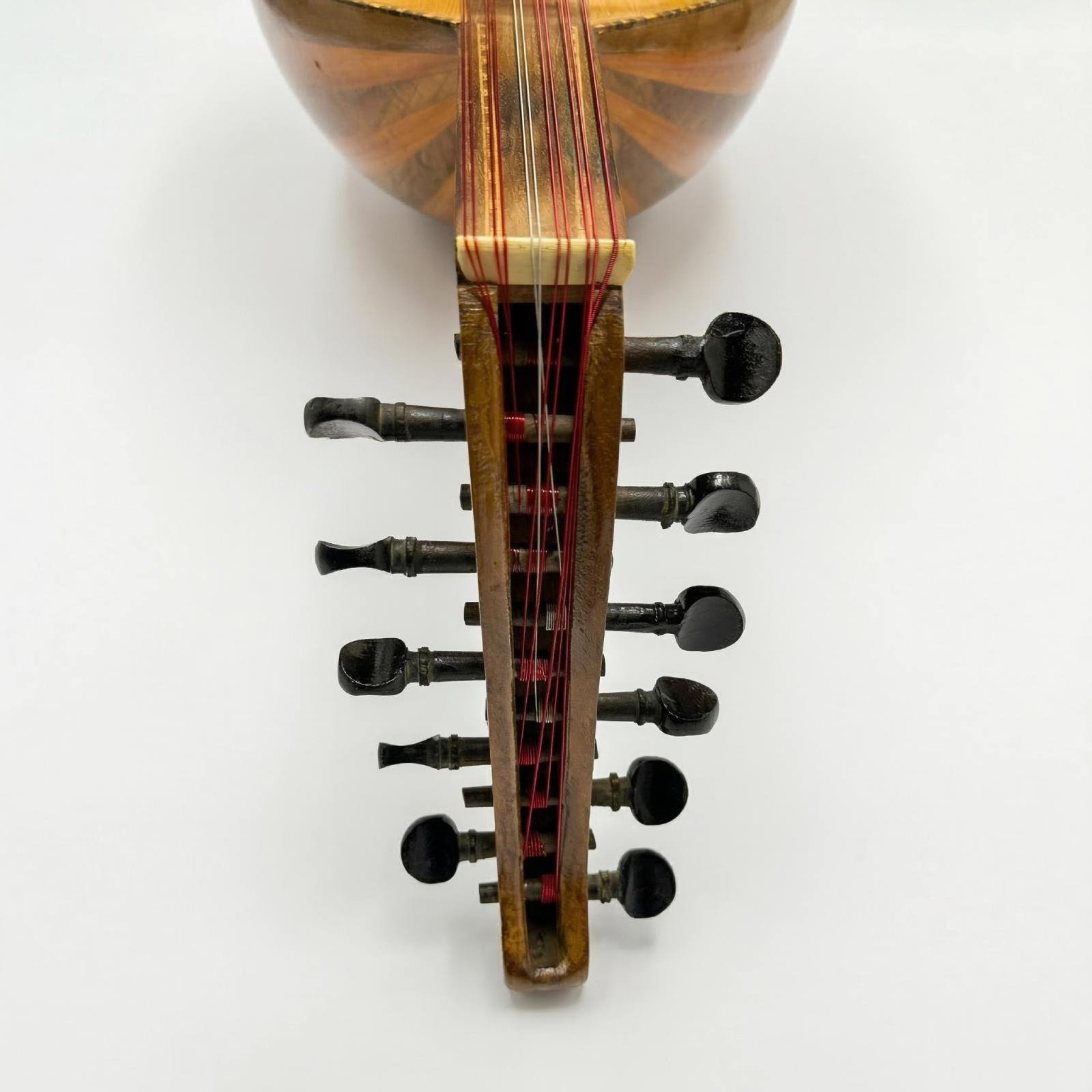 Front view of Mahmoud Safi 1969 Oud pegbox